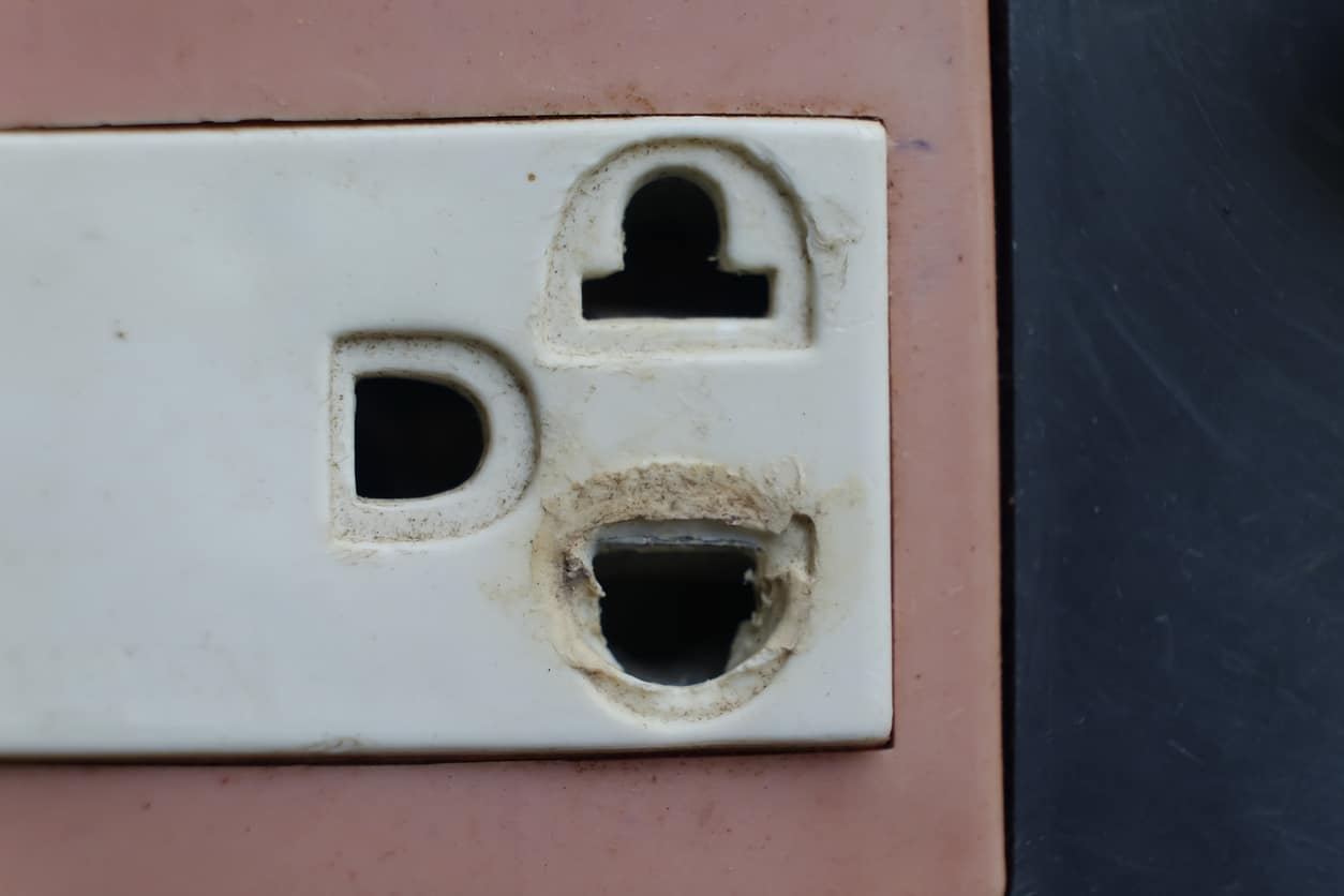 Dangerous Old Electrical Outlets Are Signs That Your Home Needs Rewiring.