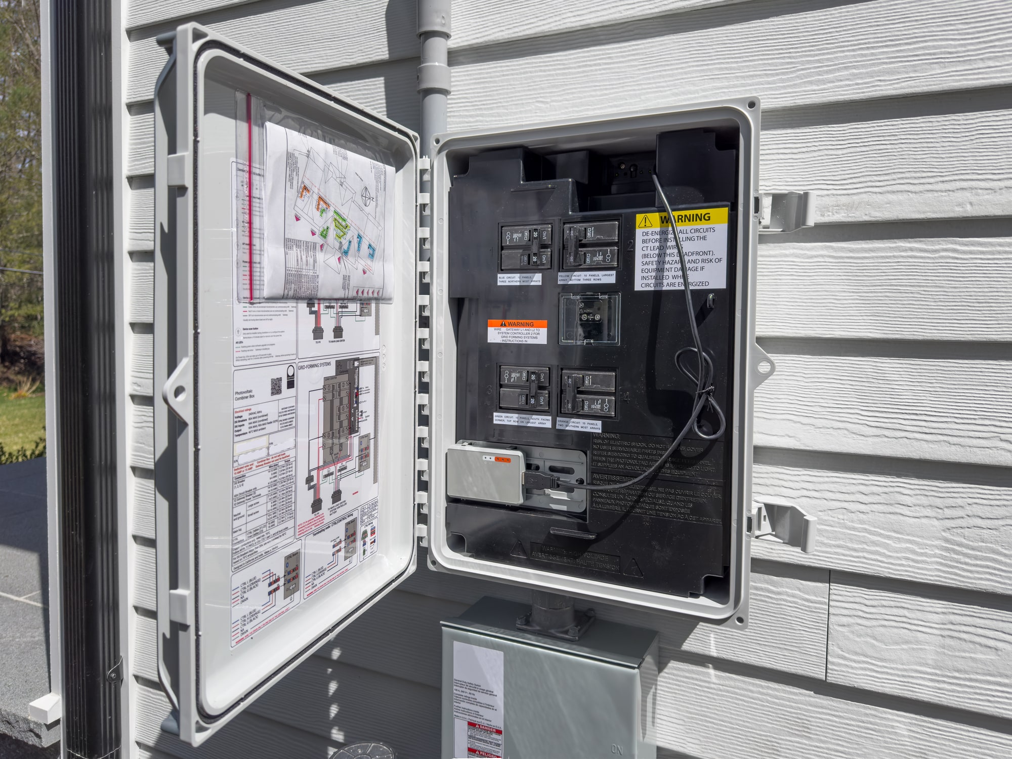 Connection panel for solar system, Electrical Panel.