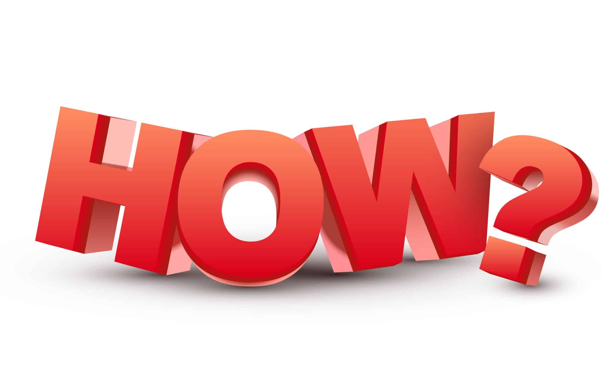 The word How and question mark in 3d red letters, Electrical Grounding Inspections.