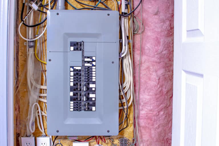 AFCI protection installation in an electrical panel.
