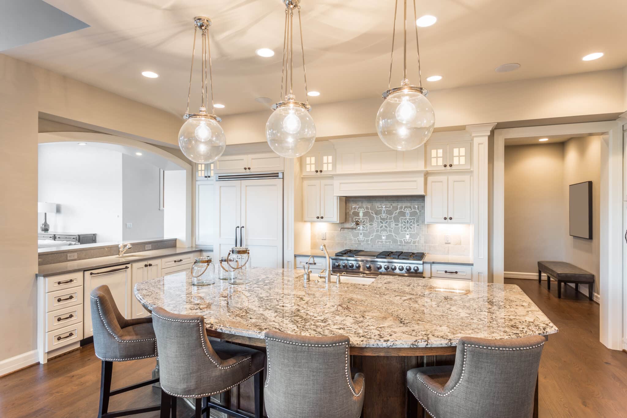 New furnished kitchen lighting luxury home, Kitchen Lighting Circuits.