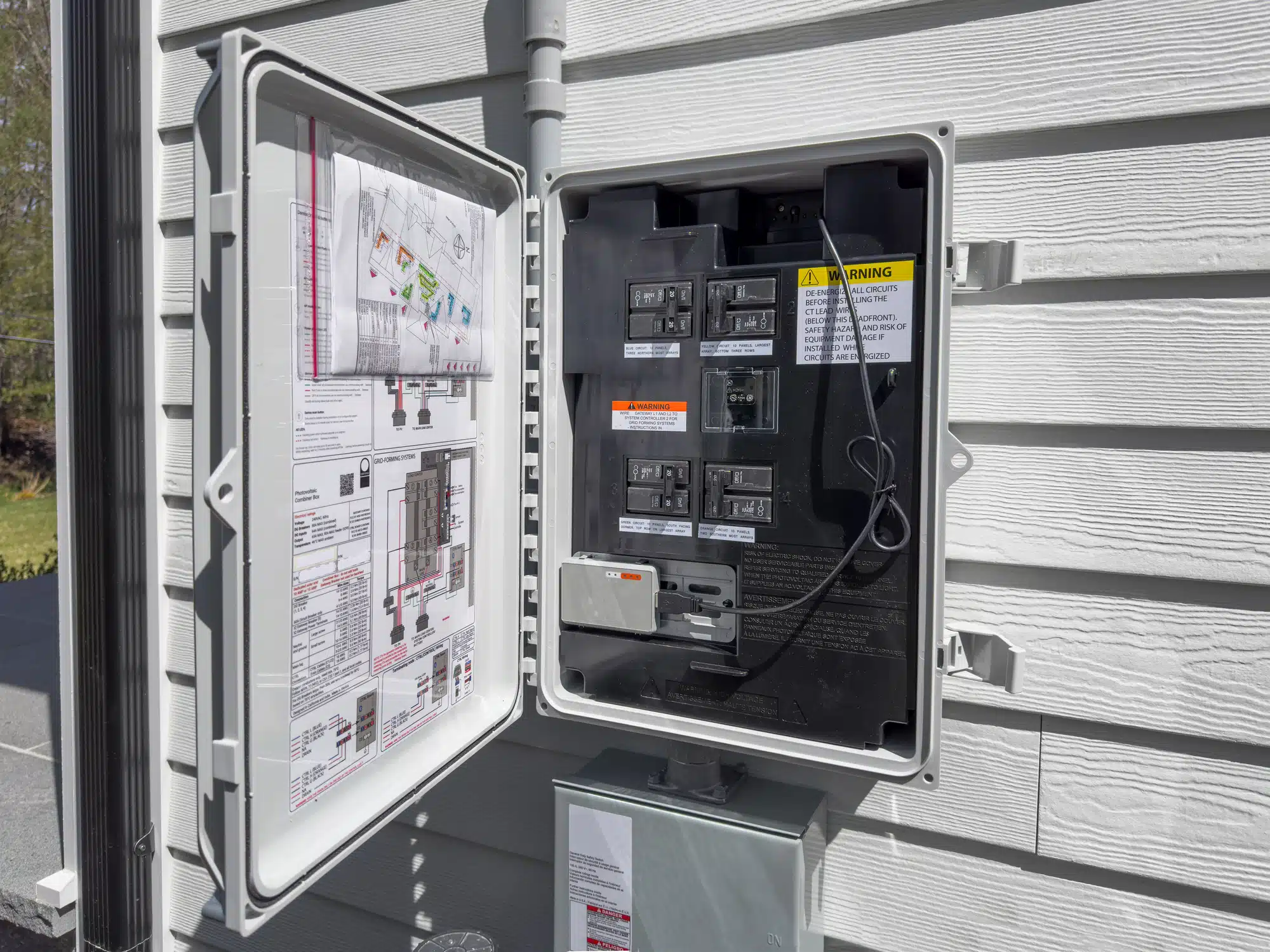Connection panel for solar system, Innovative Electrical Solutions.
